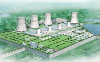 小墨山核電廠效果圖。（本版圖片由湖南核電有限公司提供）